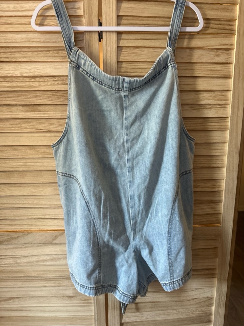 aerie Light Blue Denim Jumpsuit